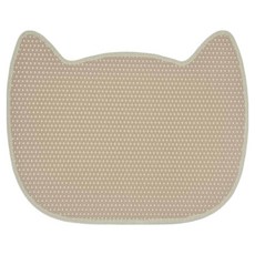 Catfeet 貓型 防落砂踏墊, 65x49x1cm 環保EVA材質, 65 x 49 x 1cm, 奶茶色, 1個