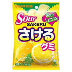 유하미카쿠토 찢어먹는 레몬맛 사케루 구미 사우어, 30.1g, 1개