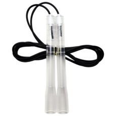 JFROPE Twinkle 競速跳繩, 白色 + 黑色線, 1個