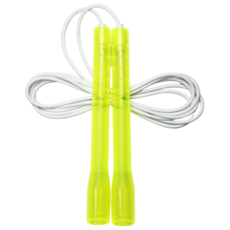 JFROPE Twinkle 競速跳繩, 螢光黃 + 白色線, 1個