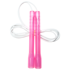 JFROPE Twinkle 競速跳繩, 粉紅色 + 白色線, 1個