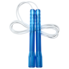 JFROPE Twinkle 競速跳繩, 藍色 + 白色線, 1個