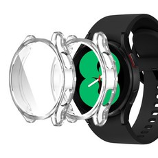 루아르모 갤럭시워치 TPU 액정보호 풀커버 케이스 2p, 투명, 투명