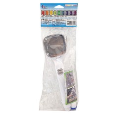 動手族 增壓淨水四段蓮蓬頭 ABS材質 通用4分接口, 銀色 + 白色 + 透明色, 1個