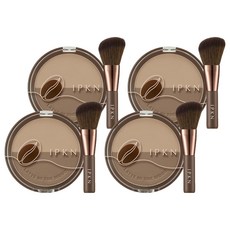 IPKN Latteholic Latte in the Mood Shading + 化妝刷套裝 9.8g, 02 Oat Brown, 4組