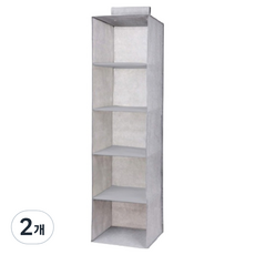 透明多用途5層收納掛架, 2個