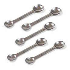 不鏽鋼雙面量匙, 5個