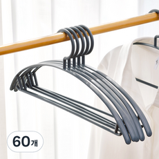 Back to Basics 防肩角針織衣架, 灰色, 60個