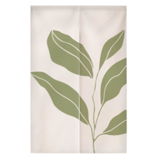 HOOM 禾慕生活 花園雙開門簾, 120 x 85cm, 綠葉盛開