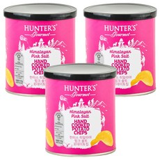 HUNTER'S gourmet 喜馬拉雅粉紅鹽薯片, 40g, 3罐