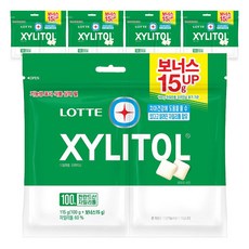XYLITOL 木糖醇口香糖補充裝 原味, 115g, 5包