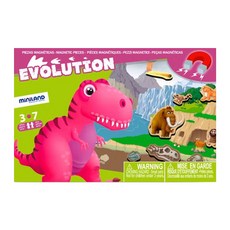 miniland 侏儸紀冒險磁鐵遊戲板, 1盒, 19 個磁鐵片