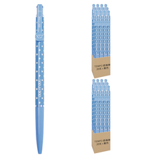 TEMPO 節奏牌 FUJILINE 點點自動中油筆, 藍色, 40支