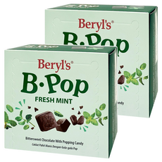 Beryl's 跳跳糖苦甜巧克力 薄荷味 添加植物油, 50g, 2盒