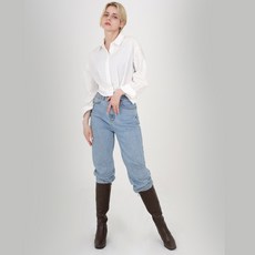 어바웃슈 렌디로 퍼 트리밍 안감 청키굽 롱 부츠