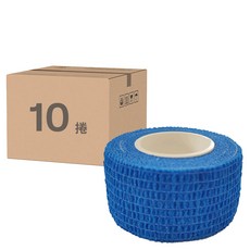 RISHON 運動繃帶/聚酯纖維 藍色, 10捲