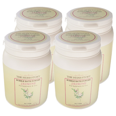 해피트레이딩 더허브스토리 자스민 버블바스 입욕파우더 대용량, 1kg, 4개