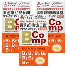 Jen Sheng 人生製藥 渡邊 維他命B群糖衣錠, 120顆, 3盒