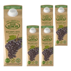 DON SIMON 壓榨紅葡萄汁, 1L, 5個