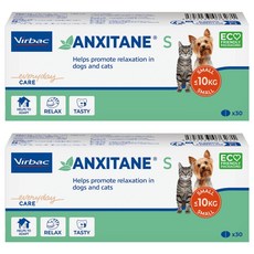 Virbac 維克 安麗寧S 穩定助劑 適用於小於10kg的小型犬貓, 壓力緩解/安撫情緒/注意力集中, 30顆, 2盒