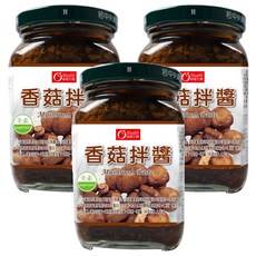 康健生機 香菇拌醬, 全素, 380g, 3罐