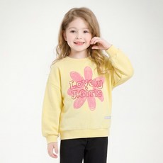 JELISPOON 兒童手繪花朵大學T