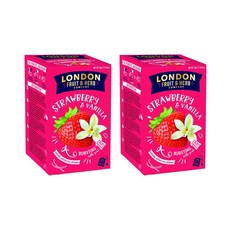 LONDON FRUIT&HERB 草莓香草茶 無咖啡因, 2g, 20包, 2盒, 40包
