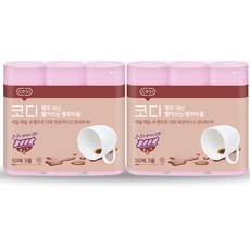 CODI 可洗式紙抹布, 50張, 6捲