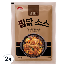 삼화식품 순한맛 찜닭 소스, 220g, 2개