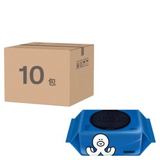 sense 掀蓋式濕紙巾 10包, 厚實, 方便抽取, 薰衣草精油, 40g, 100張
