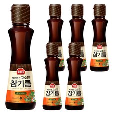 해표 고소한 참기름, 320ml, 6개