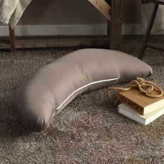 半月形身體靠枕, 深灰色