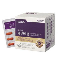 DAESANG Wellife γ次亞麻油酸大豆異黃酮維他命A&E膠囊, 1盒, 54g
