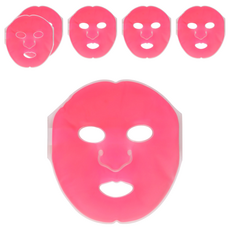 冷熱敷全臉面罩 粉紅色, 6個