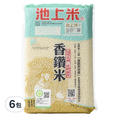 池上多力米 香鑽米, 冠軍米籣產履歷, CNS一等米, 1.5kg, 6包