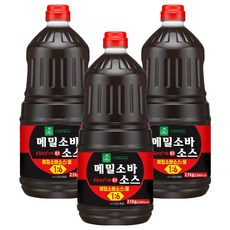 이엔푸드 메밀소바소스, 1.8L, 2.1kg, 3개