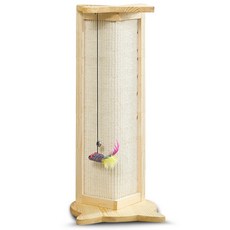 DING DONG PET 貓用劍麻轉角型貓抓板 XL, 混色, 1個