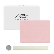 SARASARA 珪藻土腳踏墊+防滑墊, 粉色的, 1組