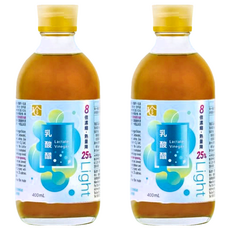 百家珍 Light果醋 乳酸醋 方便攜帶, 400ml, 2瓶