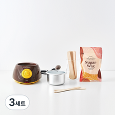 브링오가닉 굵은모용 슈가왁스 100g + 워머기 + 스파출라 10p + 설명서 세트, 3세트
