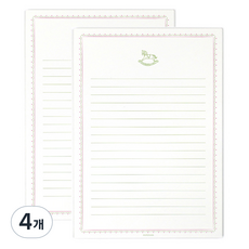 페이퍼리안 니어앤디어 노트패드 A5, 목마, 4개, 60매