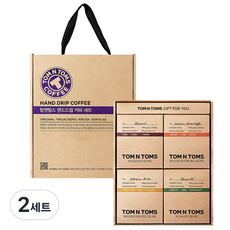 탐앤탐스 핸드드립 커피 세트, 오리지널 10p + 에티오피아 예가체프 10p + 케냐AA 10p + 에티오피아 아리차 10p, 2세트