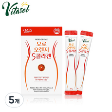 비타솔 모로오렌지 S 콜라겐 젤리스틱 모로블러드오렌지 15p, 300g, 5개