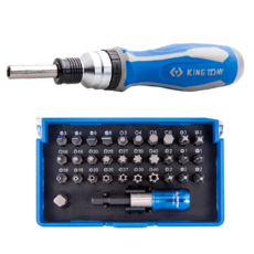 KING TONY 金統立 40件式伸縮棘輪起子組 符合人體工學舒適握把, 1個