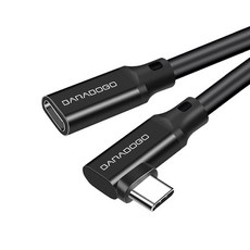 BARABOGO L型 USB3.2 Type-C GEN2 4k 延長線 10Gbps, 50cm, 黑色, 1個