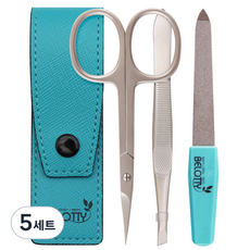 벨로티 휴대용 뷰티케어 도구 세트, 혼합색상, 5세트