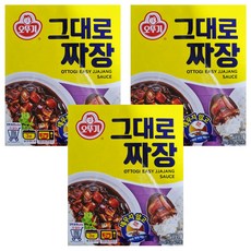 오뚜기 그대로짜장, 200g, 3개