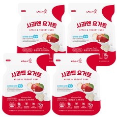 내아이애 동결건조 요거트 큐브, 16g, 4개, 사과