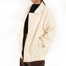 닷이프 여성용 센치 루즈핏 레더 자켓