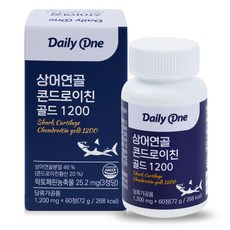 Daily One 鯊魚軟骨黃金軟骨素錠, 1罐, 60顆